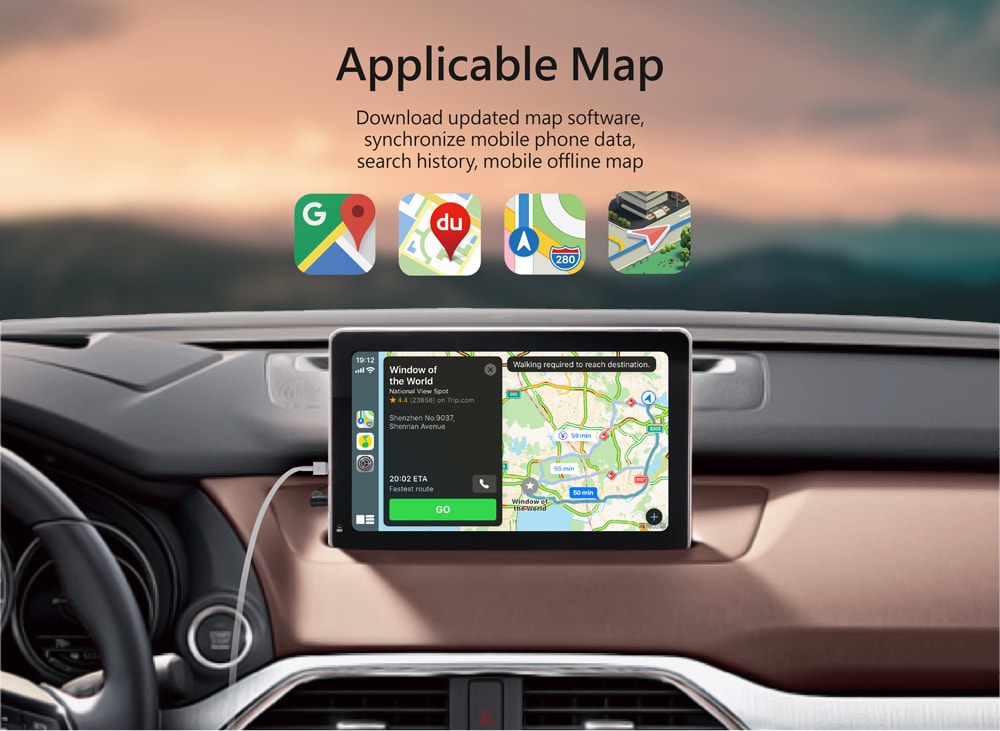 5-1-1.jpg 후방 카메라가 있는 무선 Apple CarPlay 대시보드 콘솔 - 이미지 8