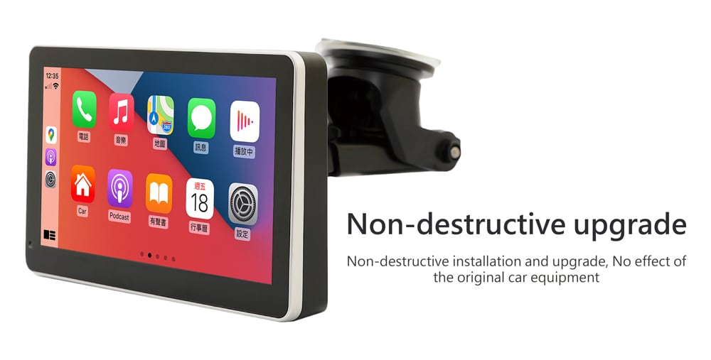 6-1.jpg 후방 카메라가 있는 무선 Apple CarPlay 대시보드 콘솔 - 이미지 9